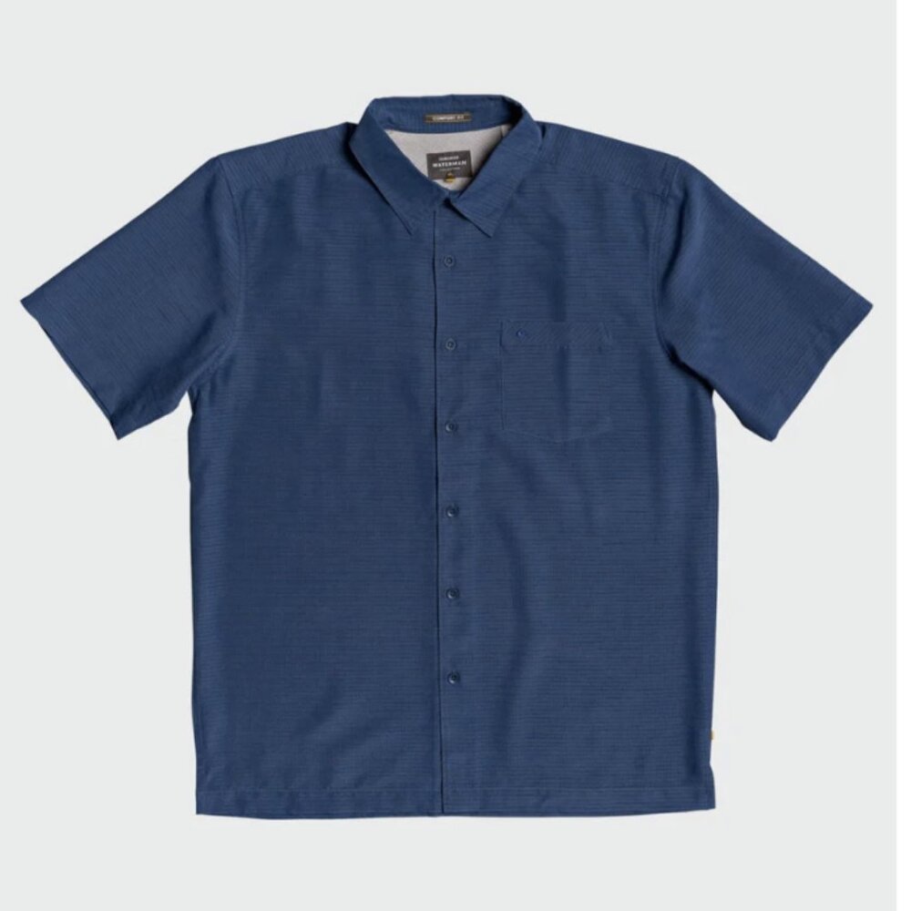 Quicksilver Men's Waterman Centinela Short Sleeve ( Midnight Navy ) XXL